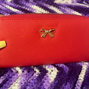 Red and Gold Wallet purse